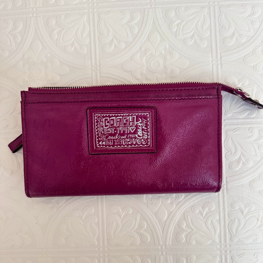 Vintage Coach Poppy Wallet Purple